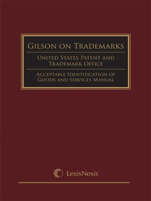 cover image of Gilson on Trademarks